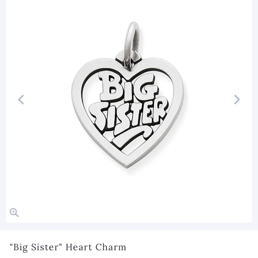 James Avery Big Sister Heart Charm